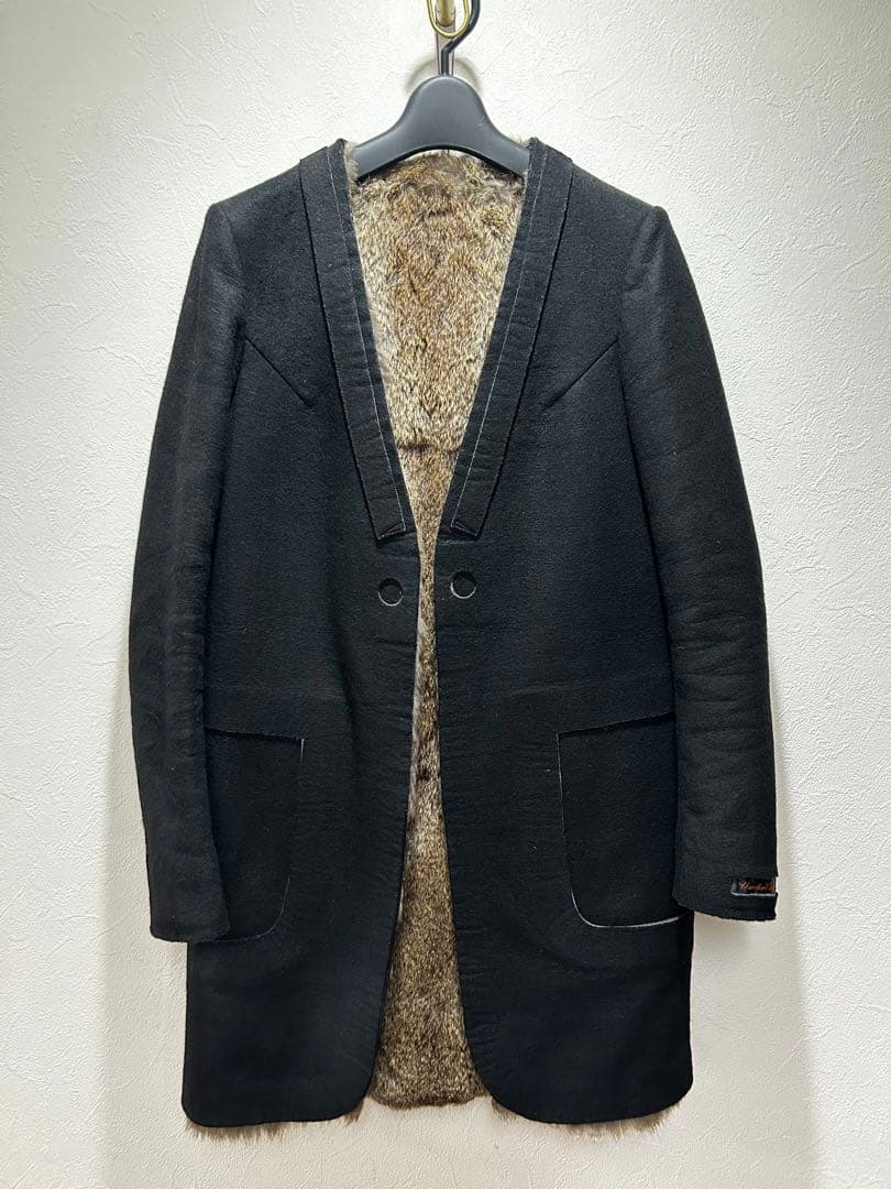 undercover ラビットファー　コート