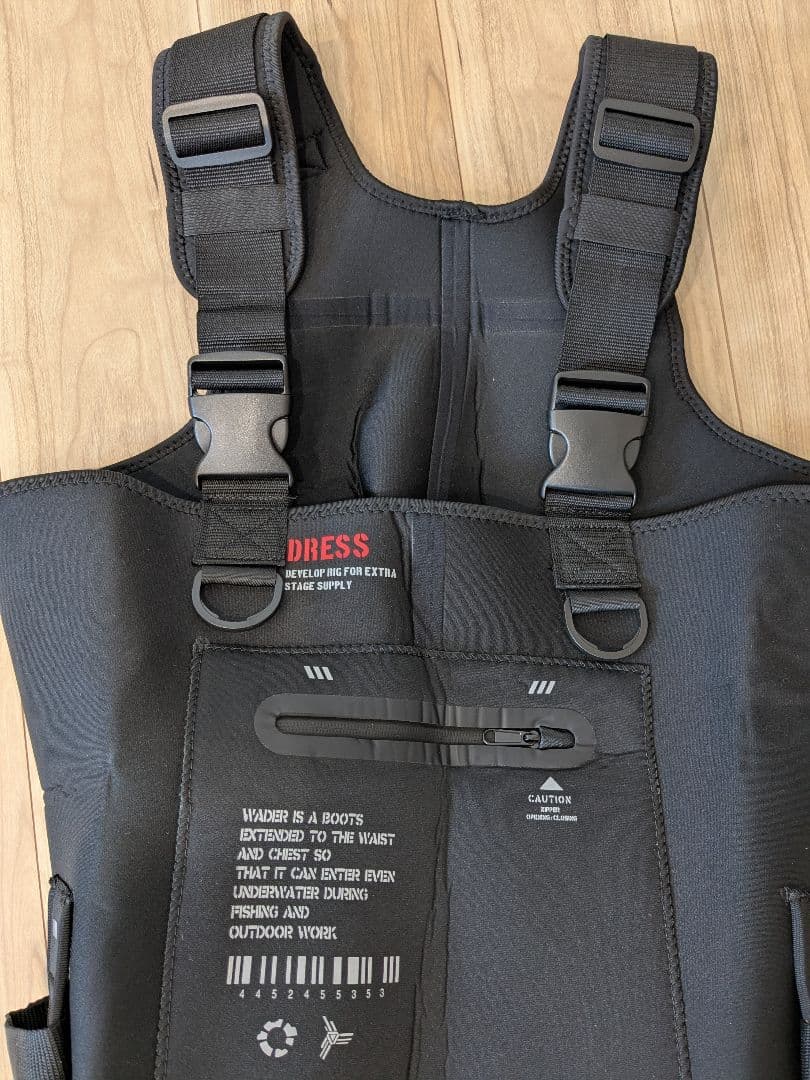 DRESSクロロプレン ウェーダー エアボーン 胴長、 バッグ 、ハンガーセット