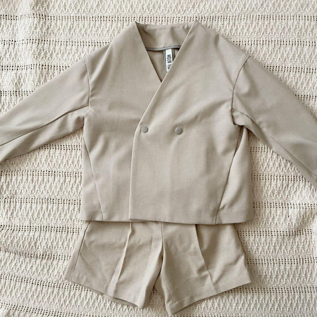 moun ten. セットアップ　スーツ　ベージュ　110