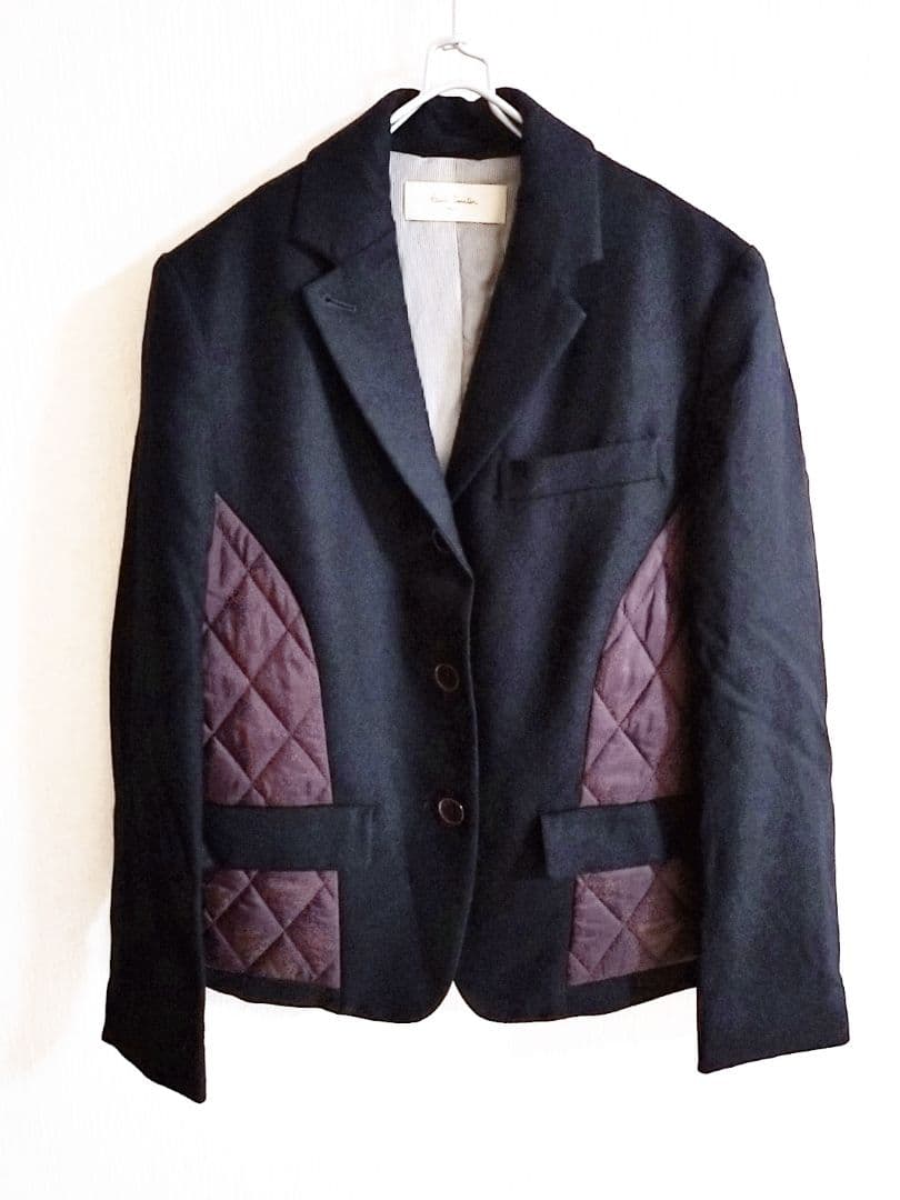D221878 Paul Smith ウール キルティング テーラードジャケット