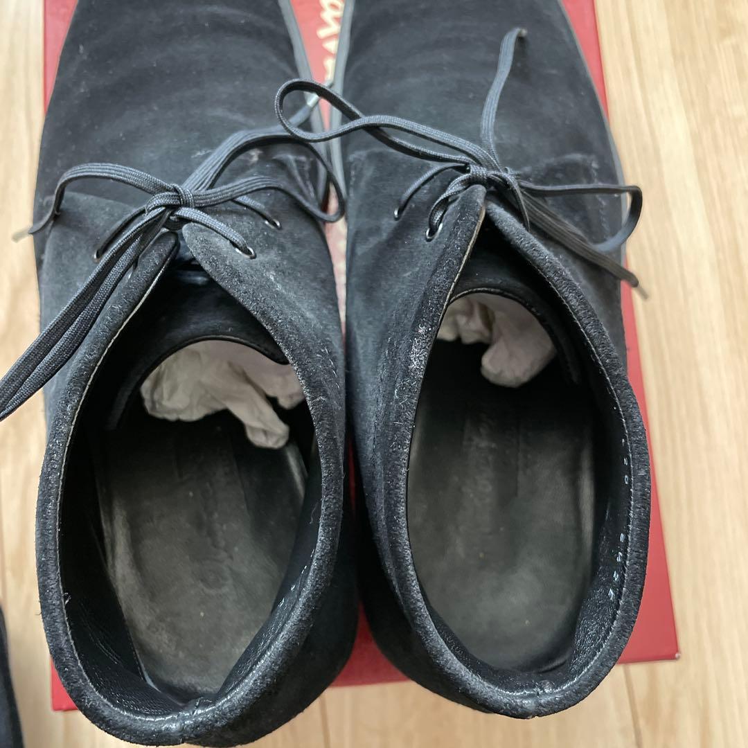 y*d様 【美品】Salvatore Ferragamo 黒チャッカブーツ 26