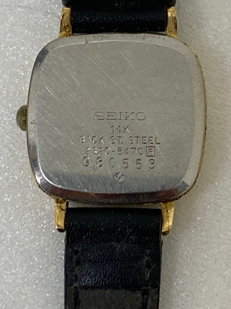 3-3205 SEIKO 14Kクォーツレディース腕時計モデル2320-0760