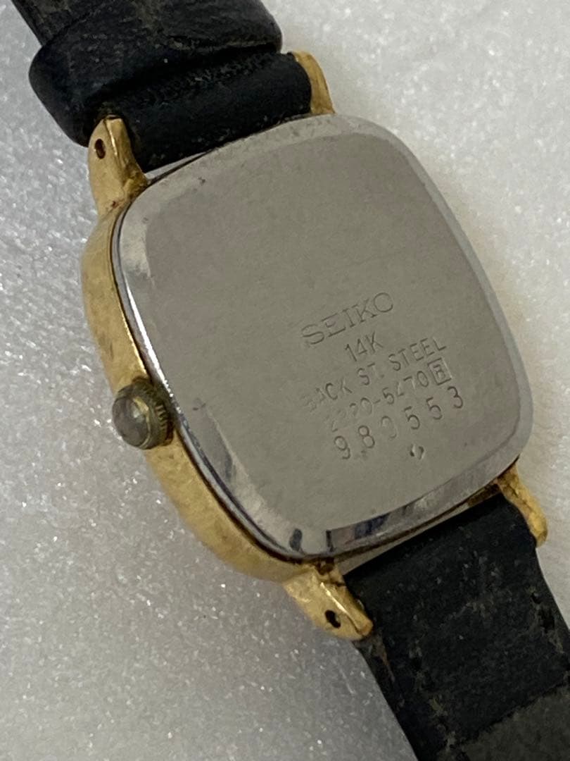 3-3205 SEIKO 14Kクォーツレディース腕時計モデル2320-0760