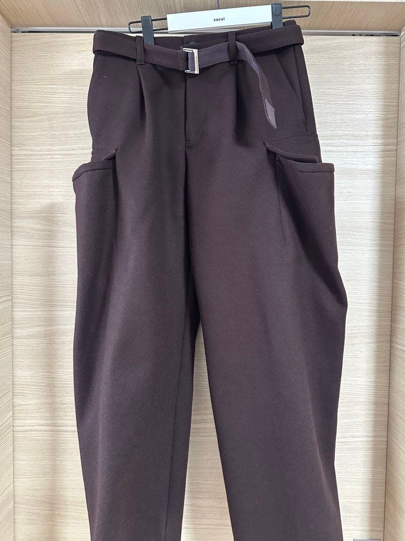 sacai 25aw wool melton pants サイズ1