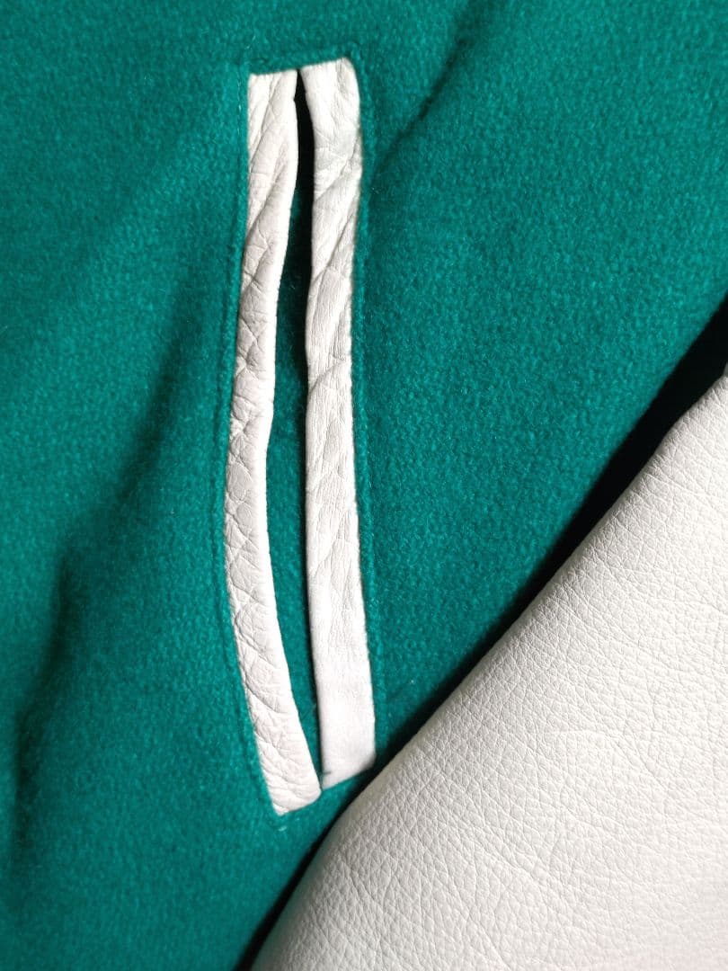 LEYTON HOUSE レザー袖スタジャン ビンテージユニセックス日本製