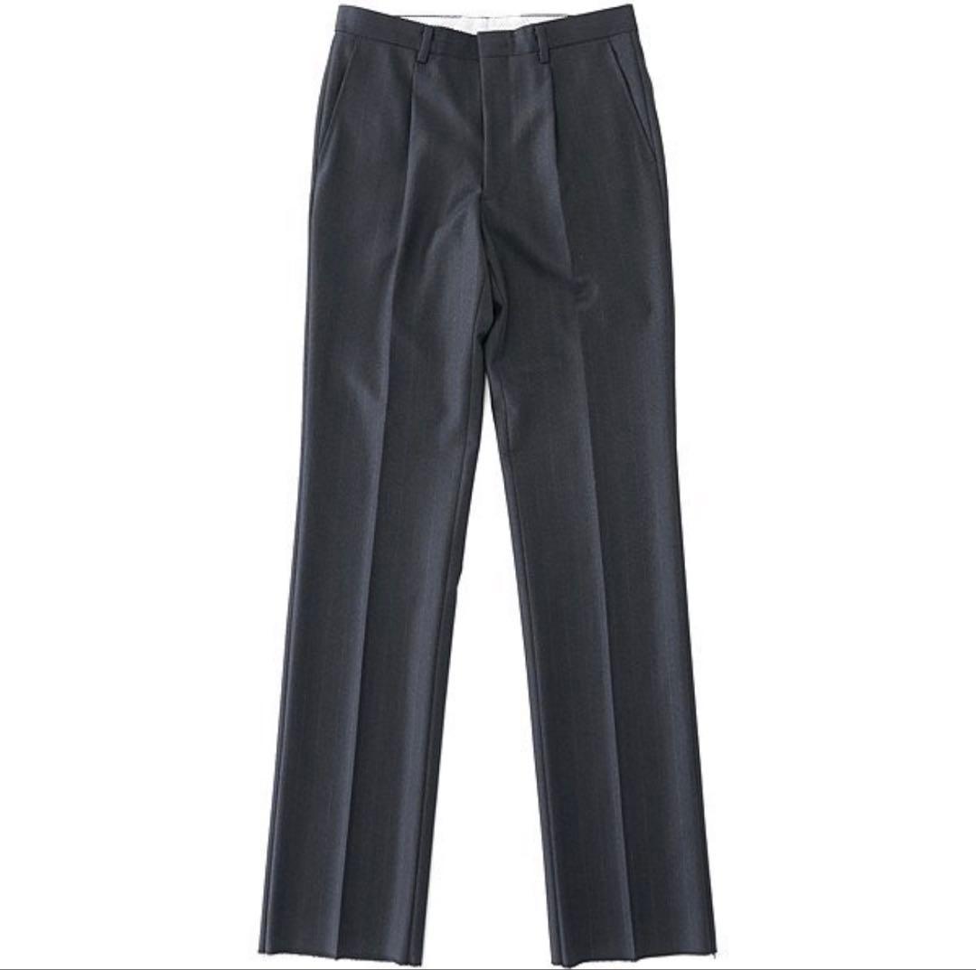 【新品】サヴィルロウ 英国 カルゼ ストライプ ダブル スーツ YA7 灰