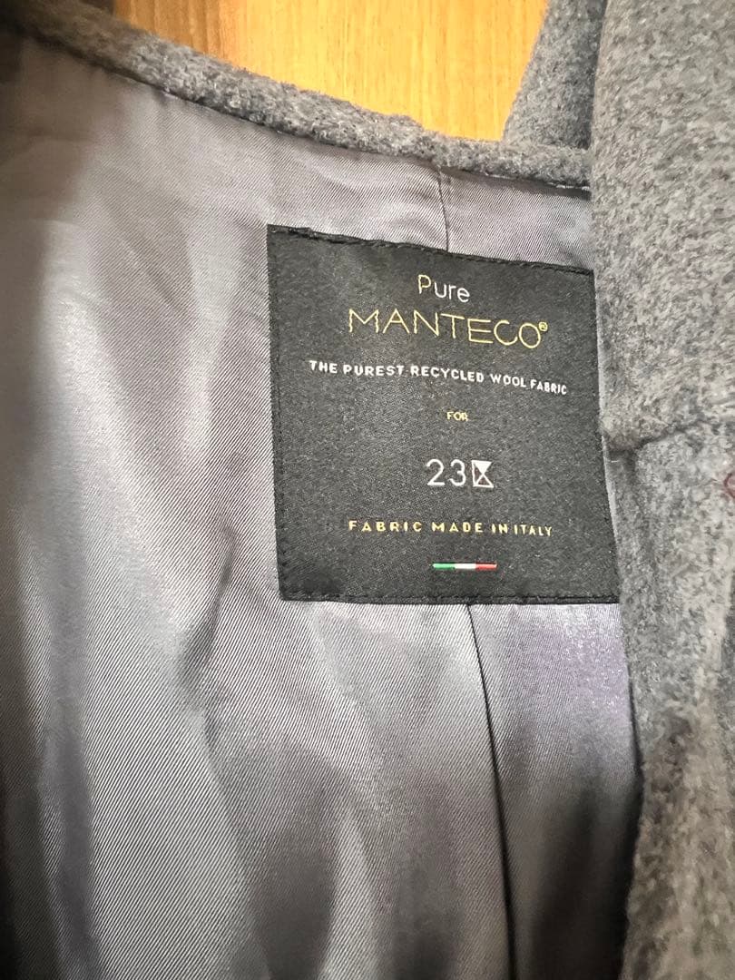 23区今季新品MANTECOPureリバー フード ロングコート未使用