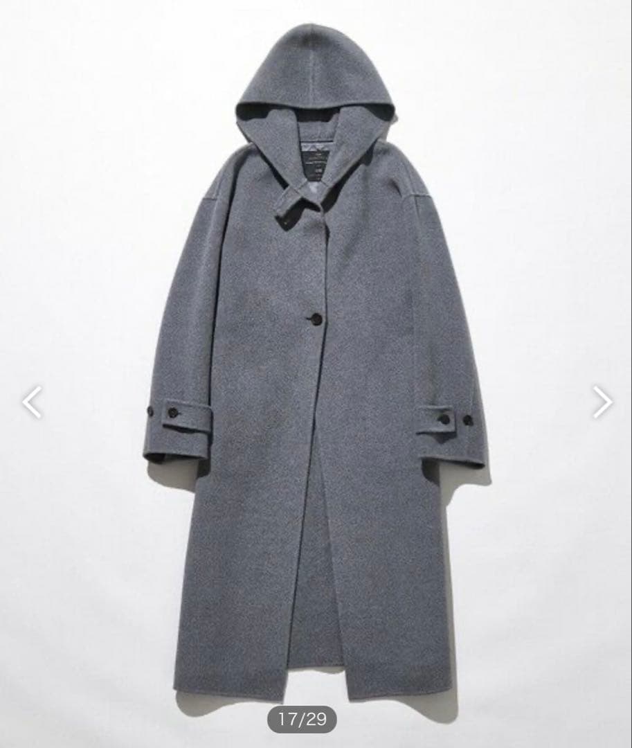 23区今季新品MANTECOPureリバー フード ロングコート未使用