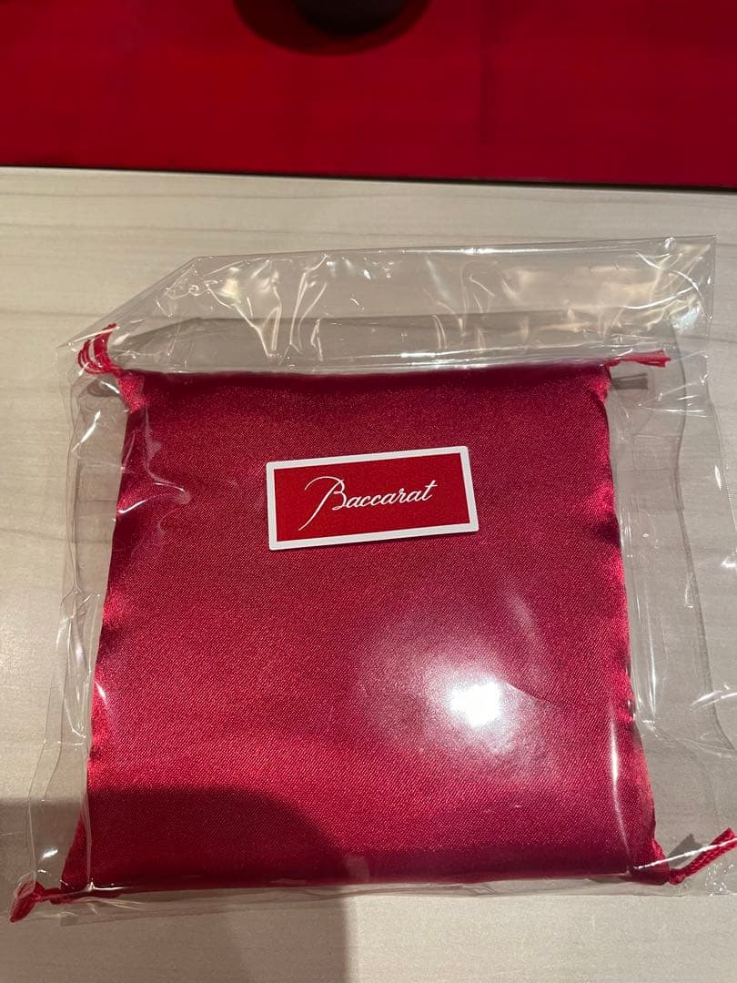 バカラ 招き猫 だるま 座布団 クッション 赤　公式XS