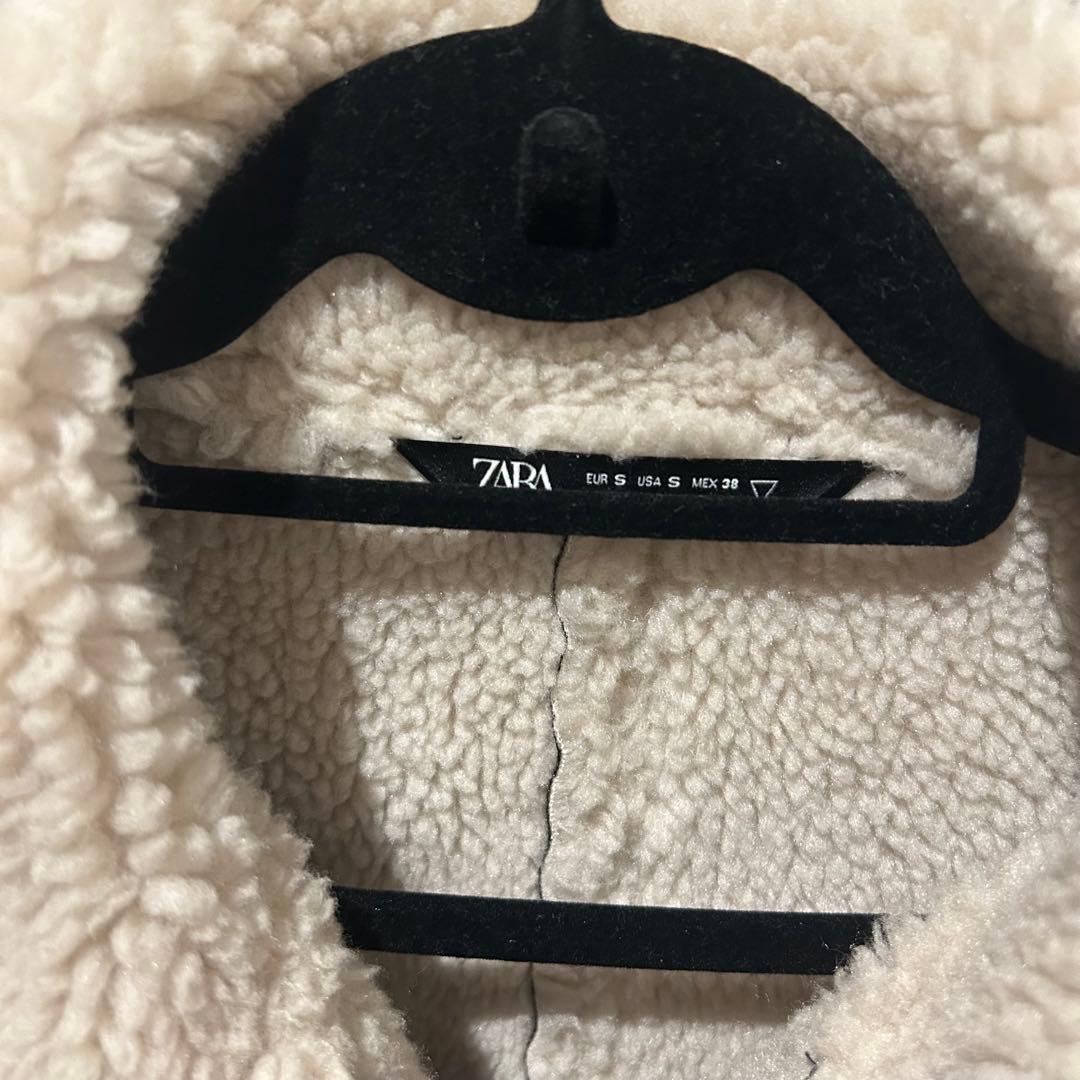 ザラ ZARA B-3 フライトジャケット ムートンジャケット ブラック S