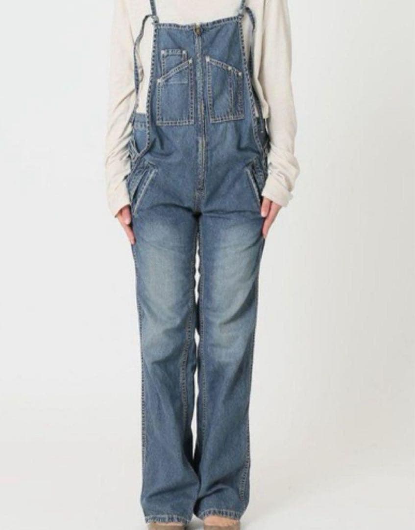 ジョンブル ドゥーズィエム クラス フレンチサロペット　LLサイズ