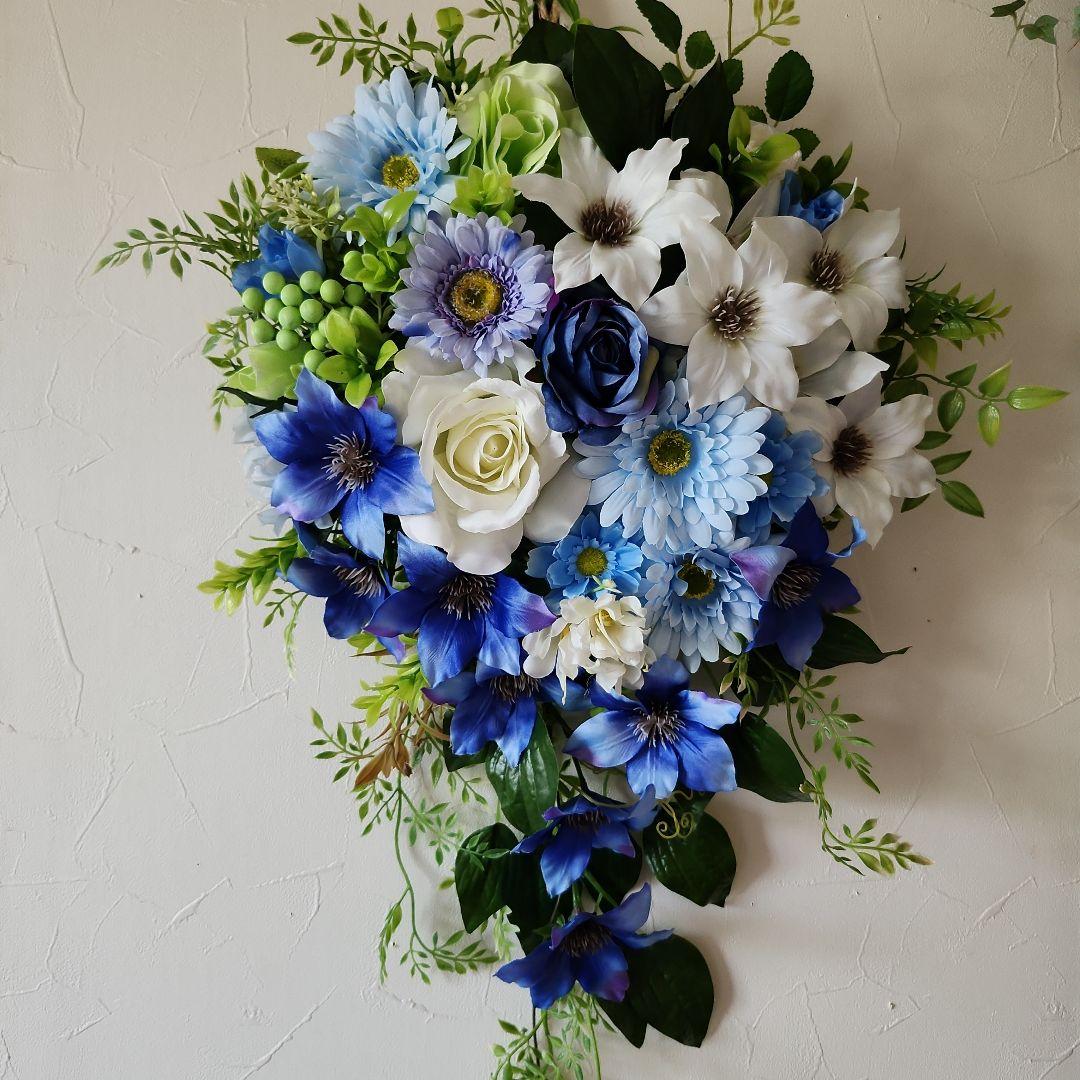 Mymです。葡萄と向日葵スワッグ風40)