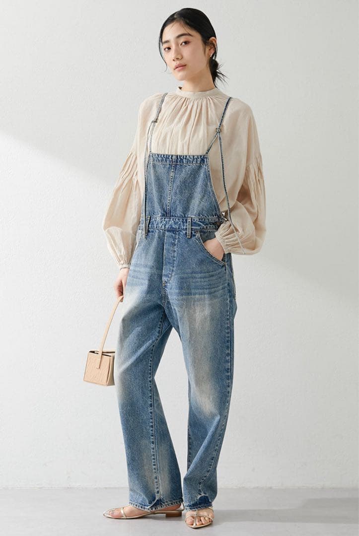 ウィム ガゼット DENIM ALL IN ONE２　フリーサイズ