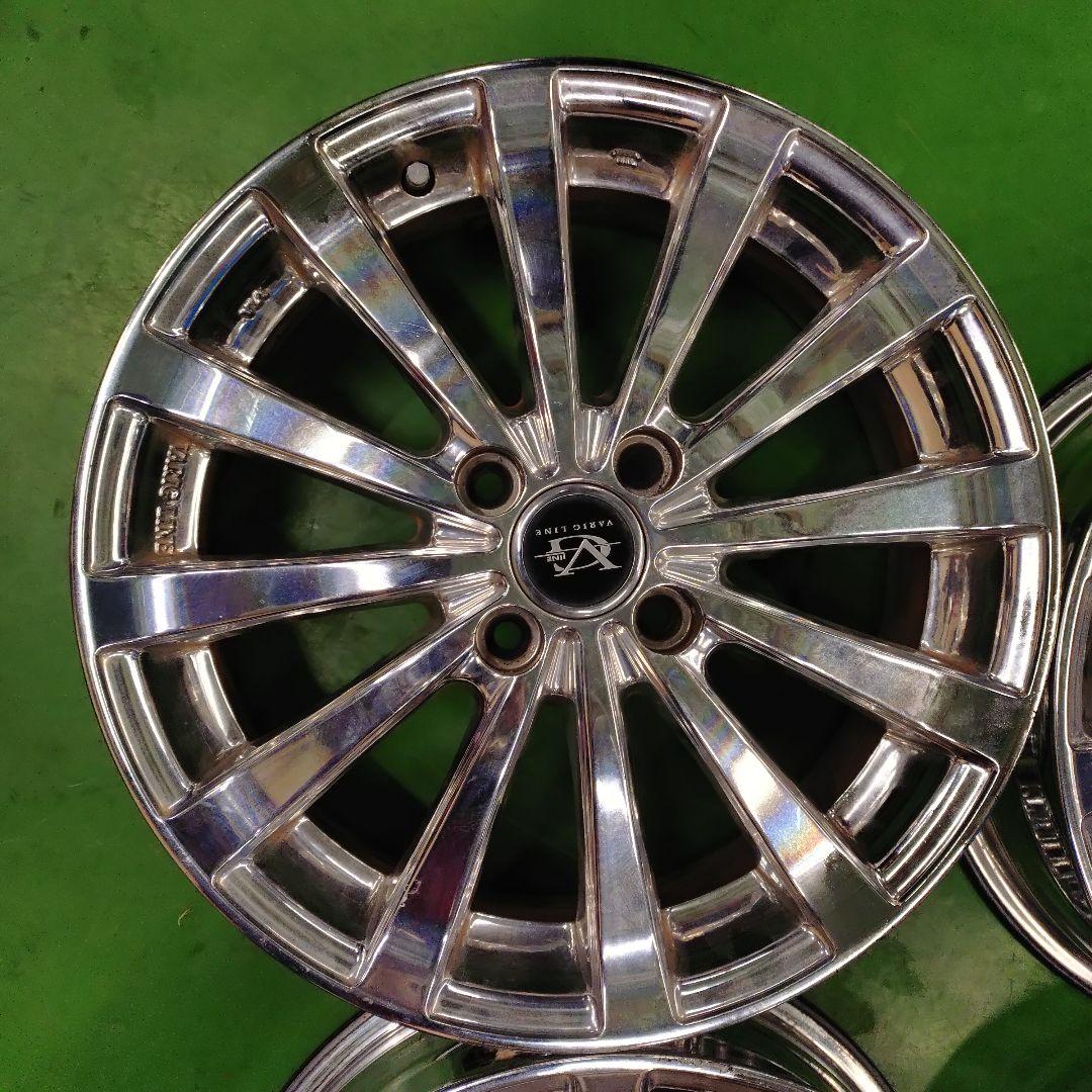 16インチ シルバー メッキ スポークホイール４本セット VARIG LINE
