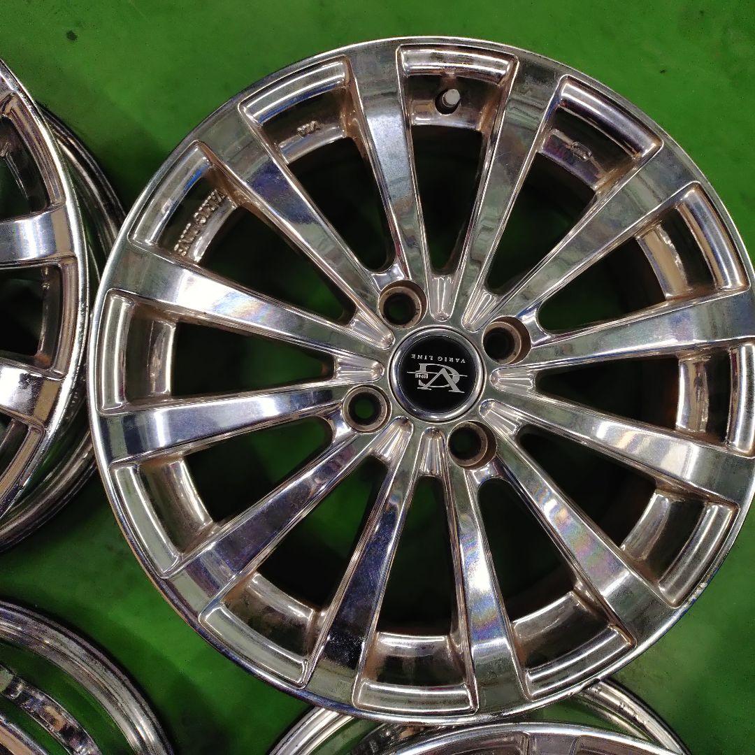 16インチ シルバー メッキ スポークホイール４本セット VARIG LINE