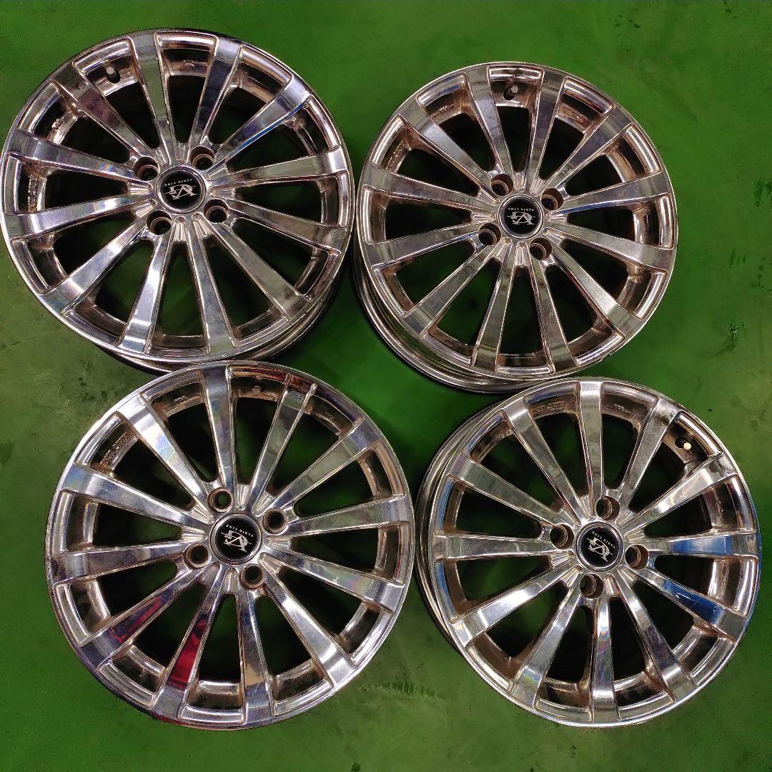 16インチ シルバー メッキ スポークホイール４本セット VARIG LINE