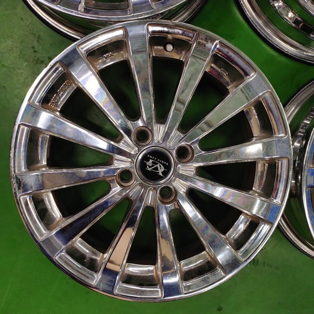 16インチ シルバー メッキ スポークホイール４本セット VARIG LINE