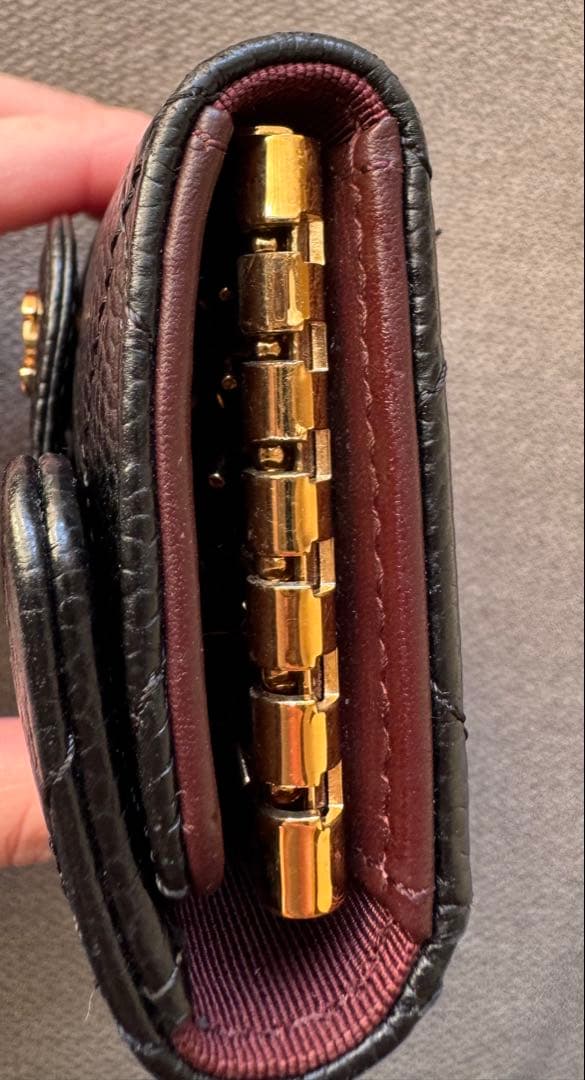 CHANEL マトラッセキーケース キャビアスキン6連