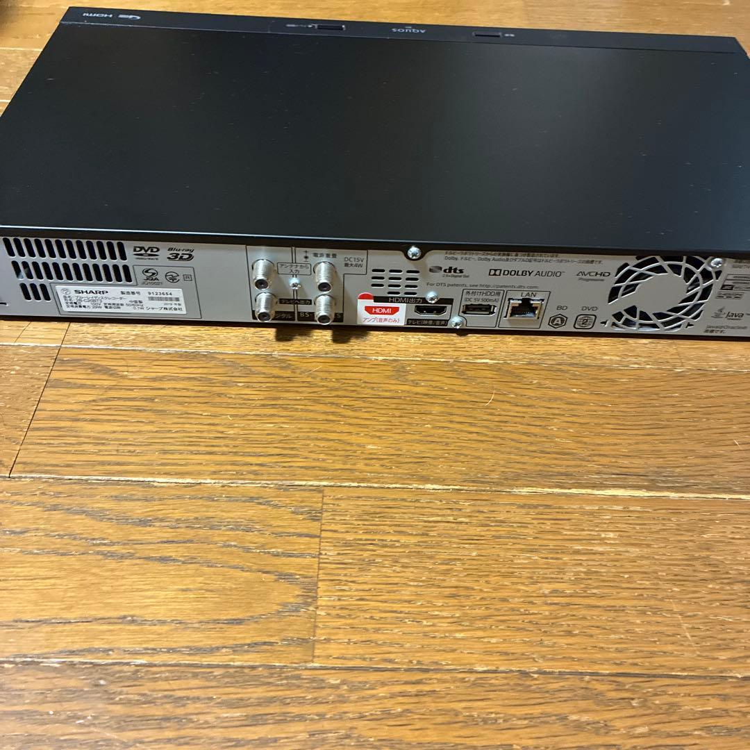 SHARP 2B-C20BT3 ブルーレイレコーダー 本体