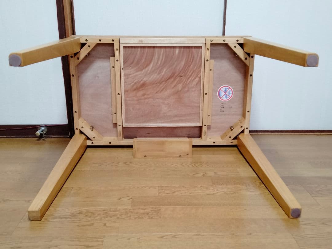 【美品】天然木 北欧スタイル オーク材 学習机 パソコンデスク 引き出し付き