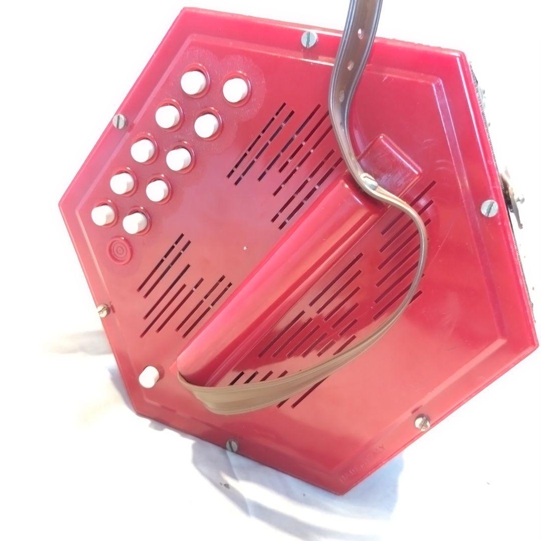 メーカー不明　楽器　コンサーティーナ　20ボタン　ビンテージ イタリア製