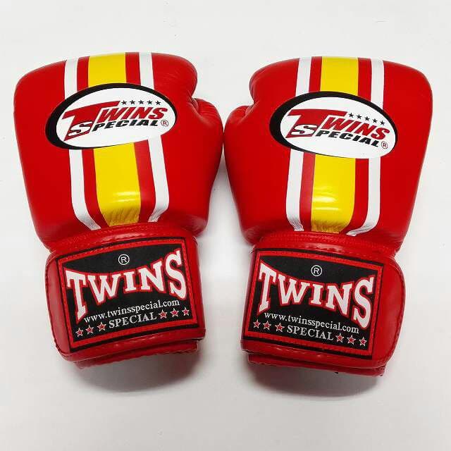新品 正規 TWINS 本格ボクシンググローブ 本革製 サイズ選択 赤黄白スト
