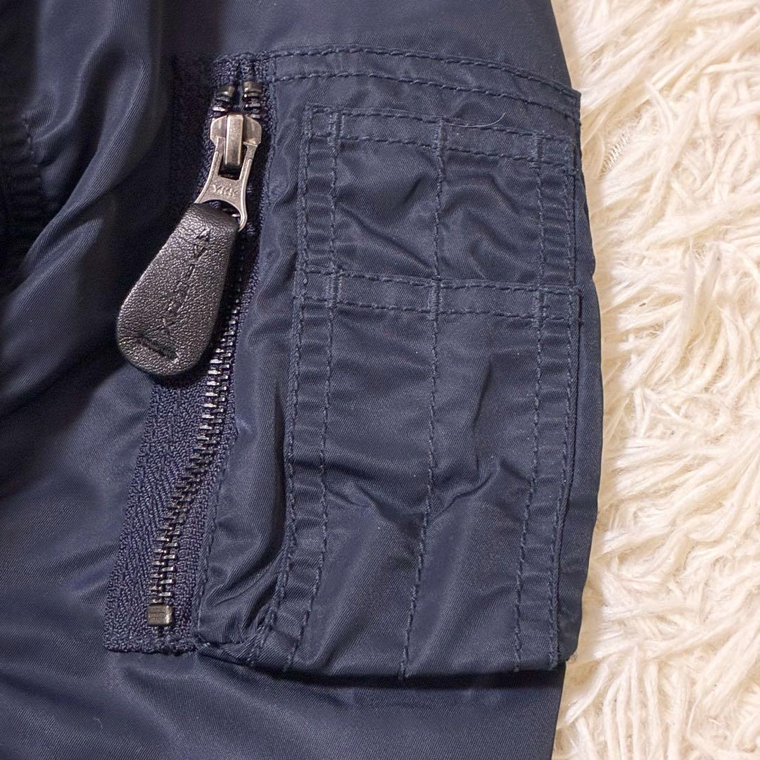 【美品】✨ AVIREX フライトジャケット アーチロゴ コマーシャルロゴ S