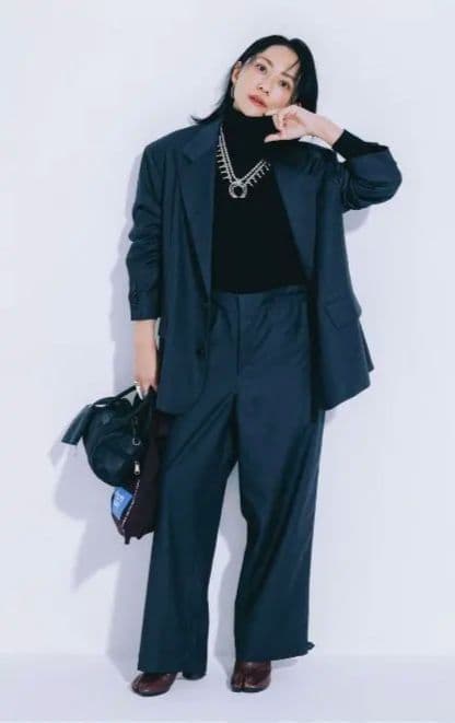 ［完売］Cozue Ninomiya チャコールグレー テーラードジャケット