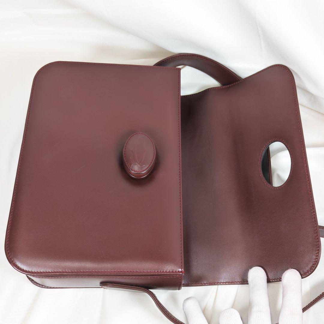 【美品】 カルティエ ターンロック ボックス ショルダーバッグ 保存袋付き