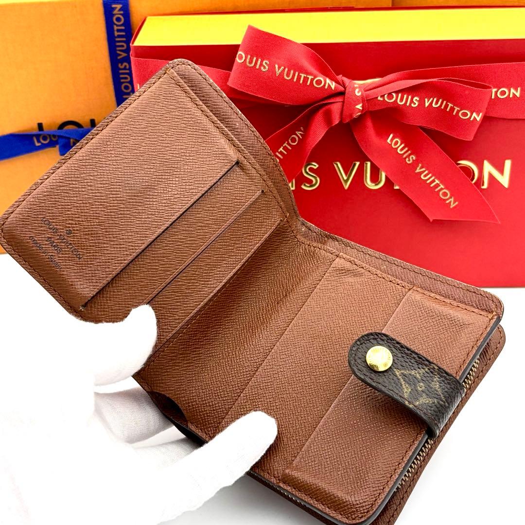 ☆美品☆ルイヴィトン 財布 コンパクトジップ モノグラム メンズ レディース