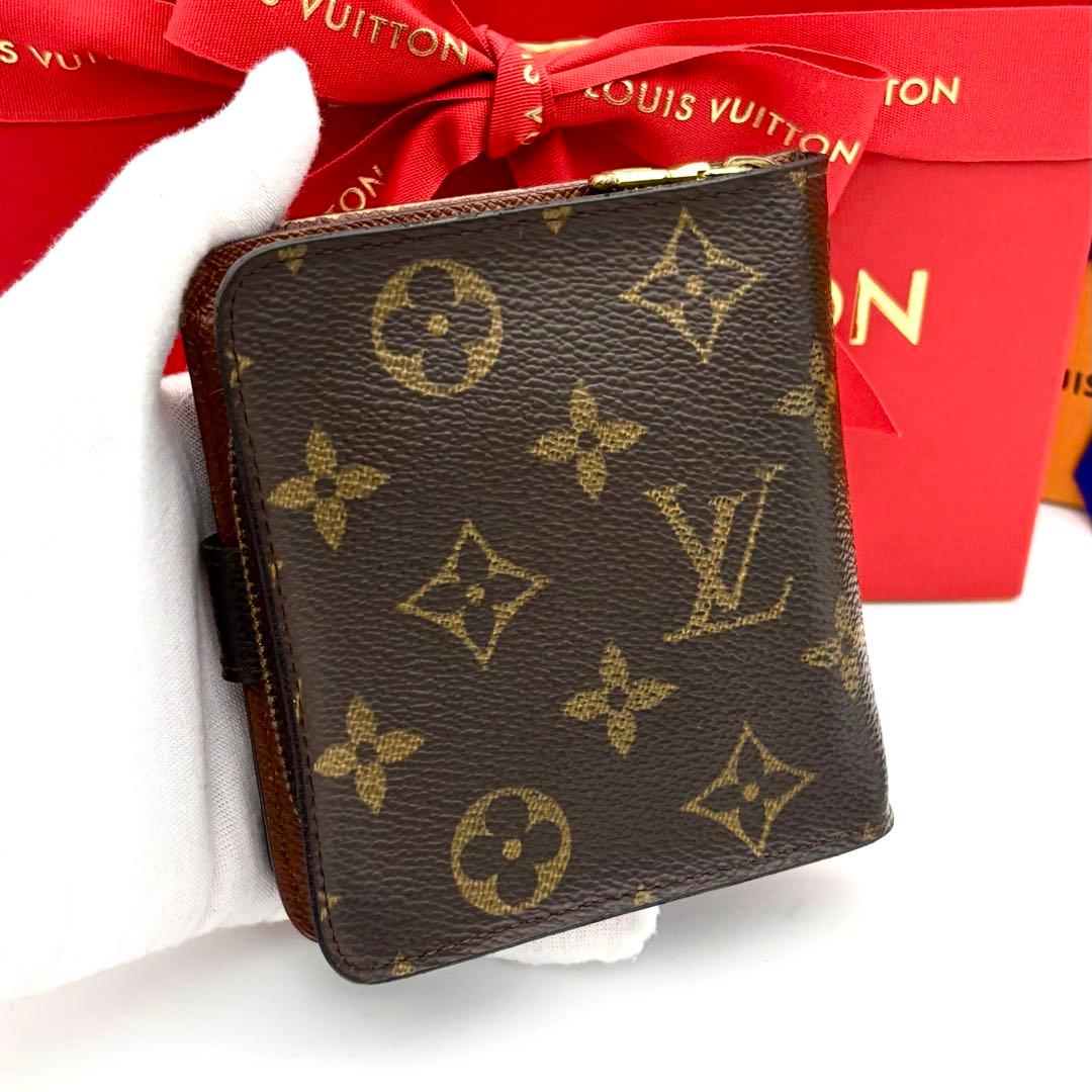 ☆美品☆ルイヴィトン 財布 コンパクトジップ モノグラム メンズ レディース