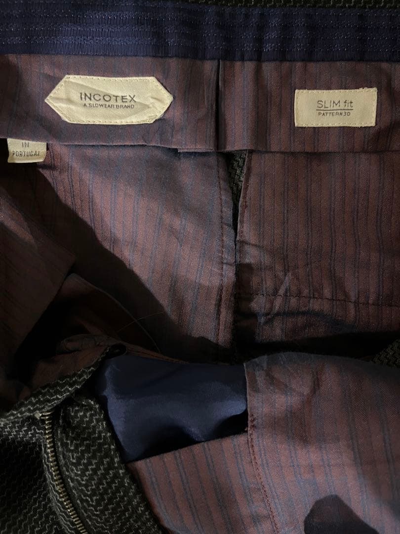 美品 Incotex インコテックス スラックス サイズ48 カシミヤ混