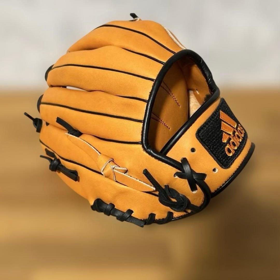 【未使用品】adidas GIANTS 軟式グローブ オレンジ