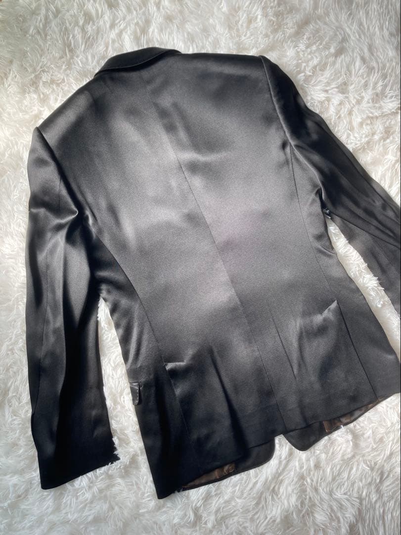 D&G ドルチェアンドガッバーナ　ブラックサテン ジャケット　48 美品