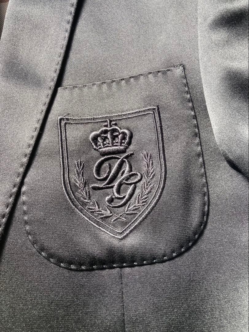 D&G ドルチェアンドガッバーナ　ブラックサテン ジャケット　48 美品