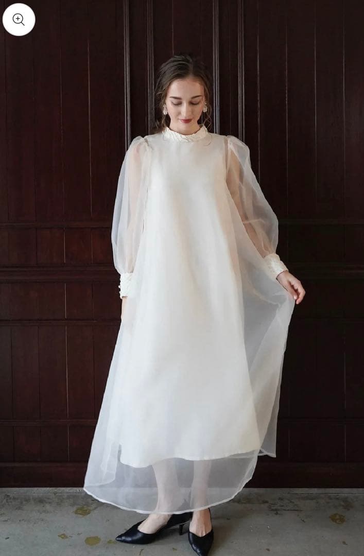 スーツ・フォーマル・ドレス acka / sheer over one-piece