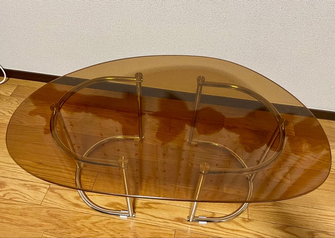 ガラステーブル　ローテーブル