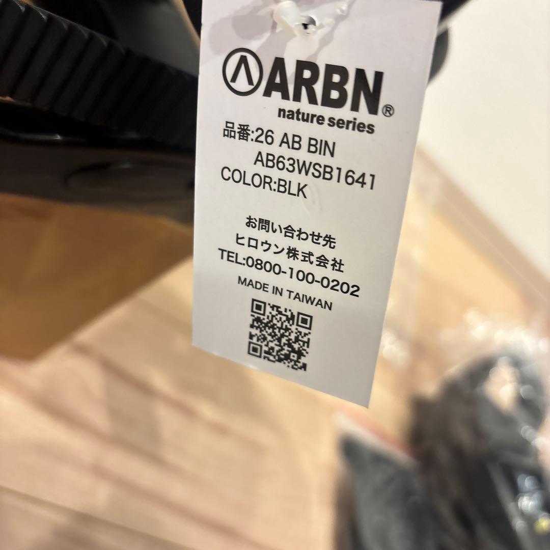 新品未使用ARBN nature series ブラックビンディング　L/M