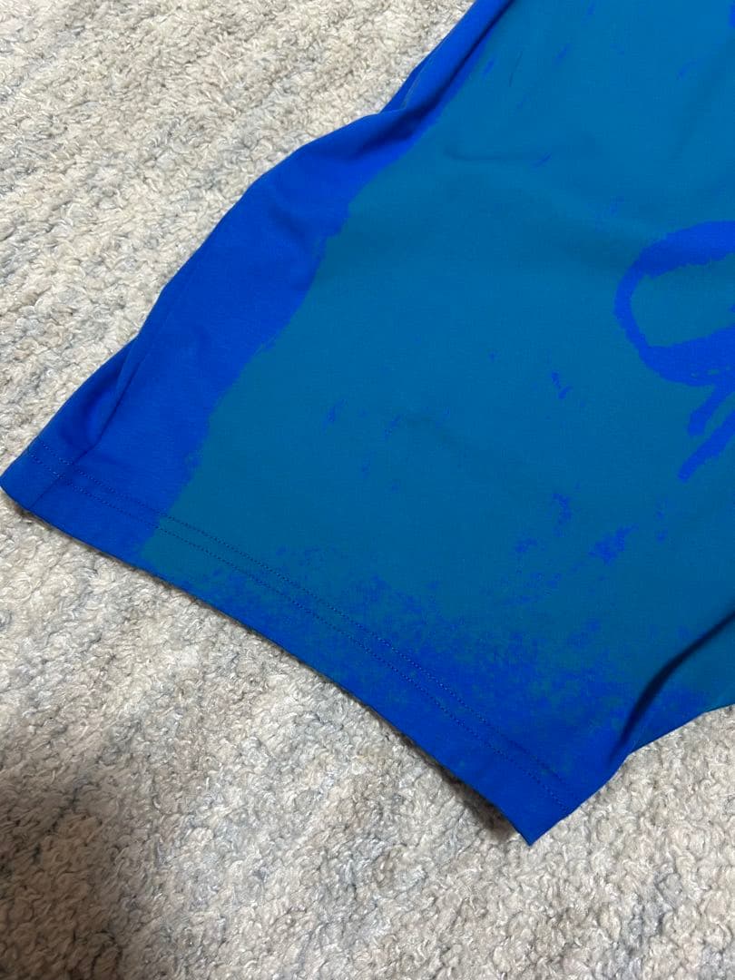 萌MOYURU 【美品】✨鮮やかなブルーのサルエルパンツ