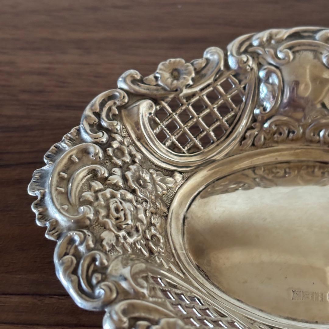 英国製 ヴィンテージディッシュ スターリングシルバー