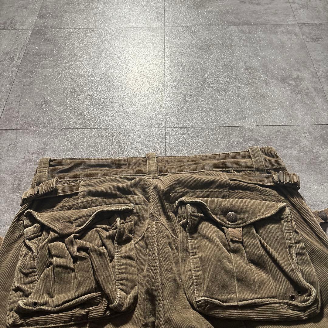 超希少　90s〜00sラルフローレン　コーデュロイ　パラシュートパンツ30/30