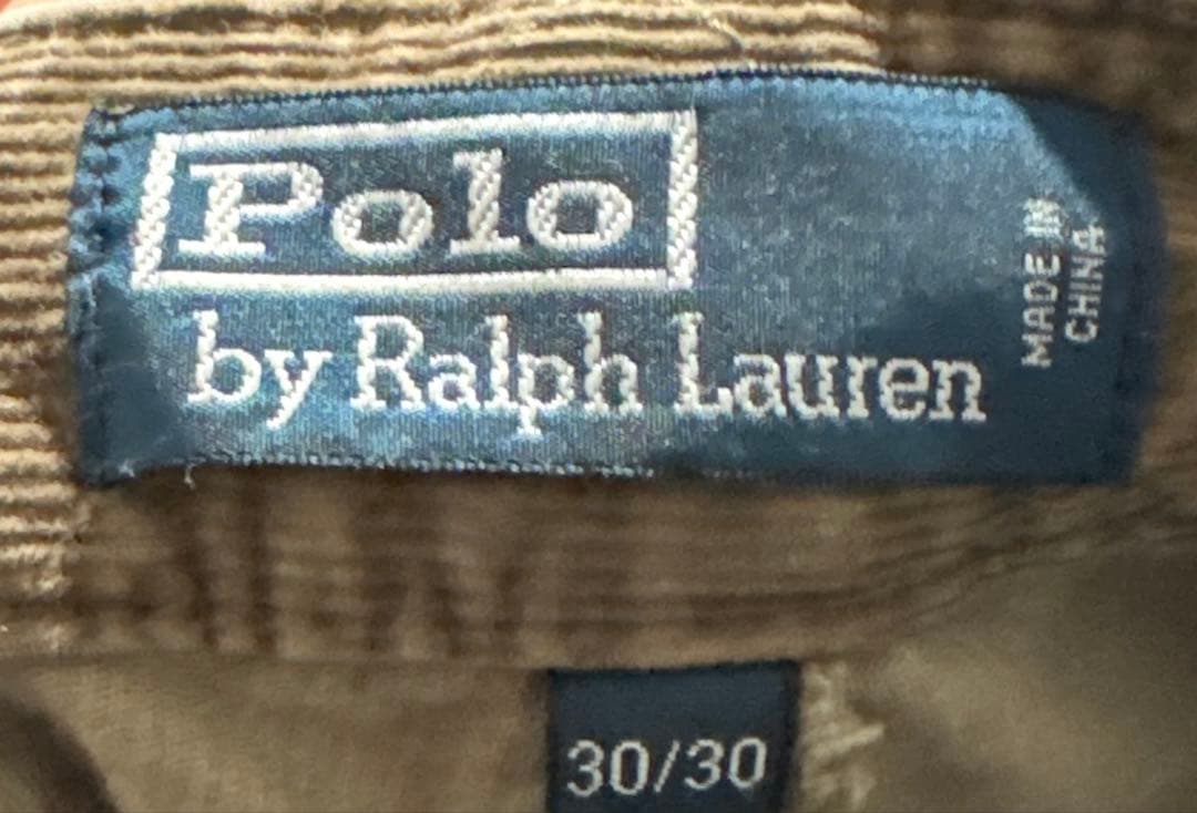 超希少　90s〜00sラルフローレン　コーデュロイ　パラシュートパンツ30/30