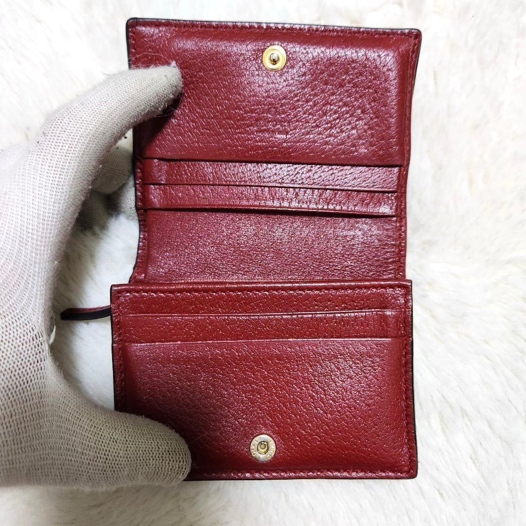 ✨美品　付属品あり✨グッチ　二つ折り　フローラ　アニマリエ　蝶　PVC