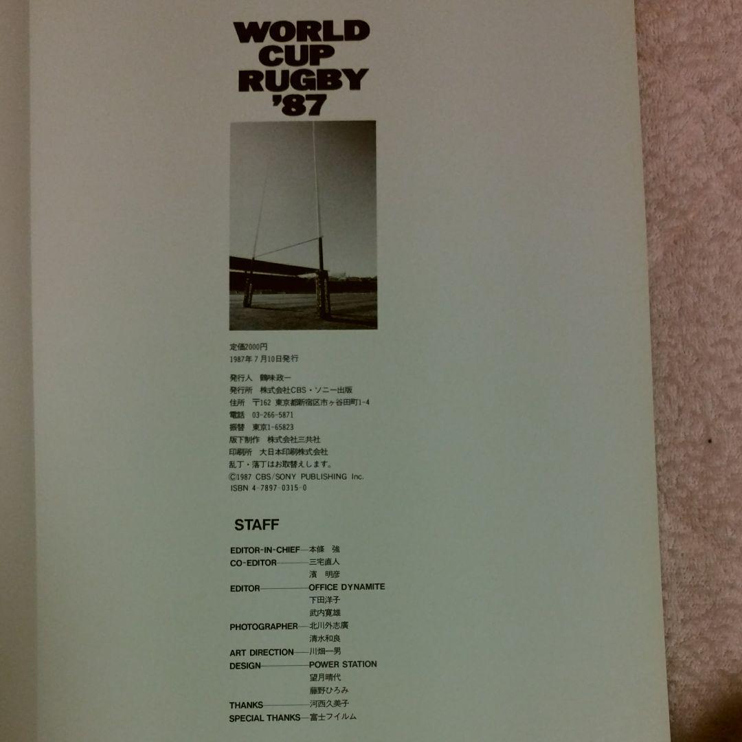 ☆激レア！ WORLD CUP RUGBY ’87