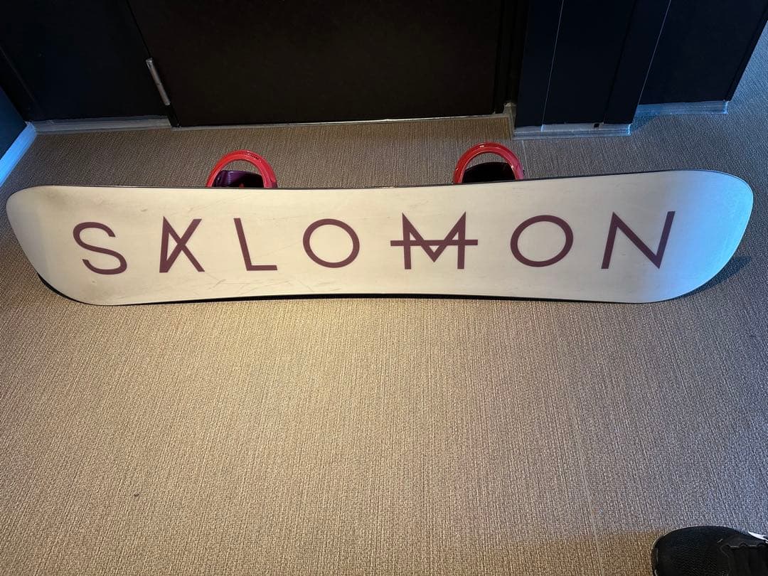 ★サロモン メンズスノーボードセット★156cm+ビン付+ボードケース付
