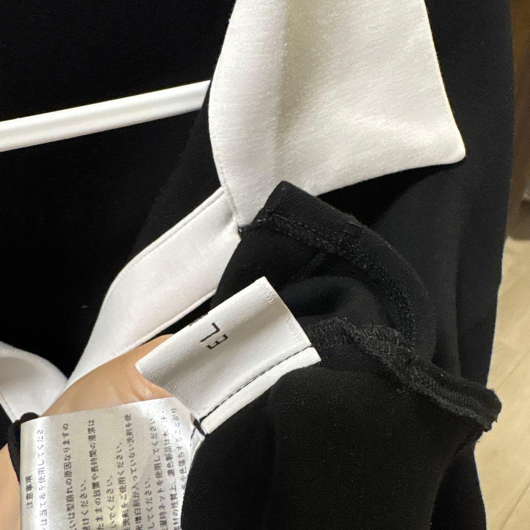 ELLIE 【完売】ビックカラースウェット【BLACK×WHITE】