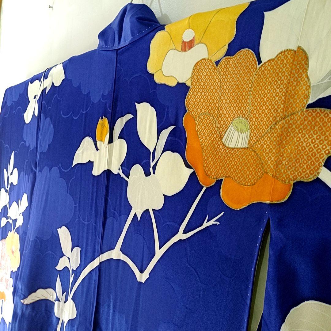 振袖 椿 165cm L トールサイズ 金駒刺繍