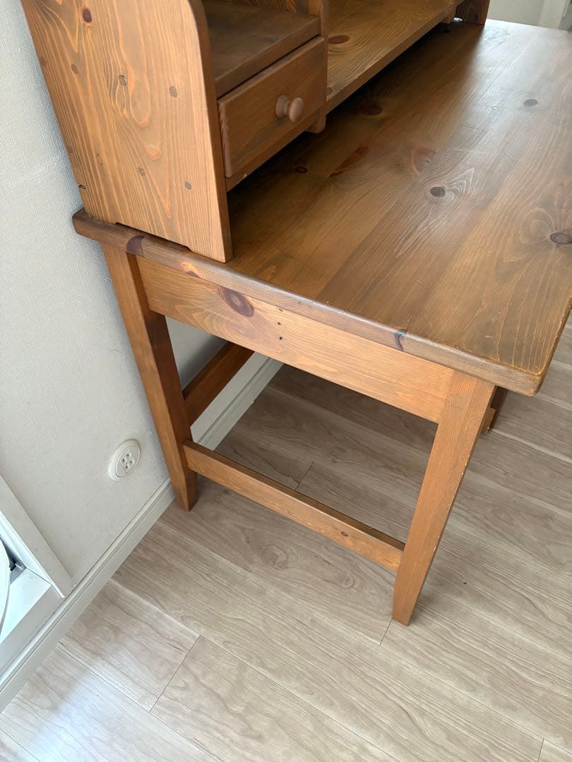 amy【モビリグランデ】ナチュラルウッドデスク 引き出し付き