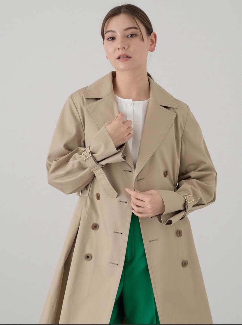 撥水ギャバトレンチコート