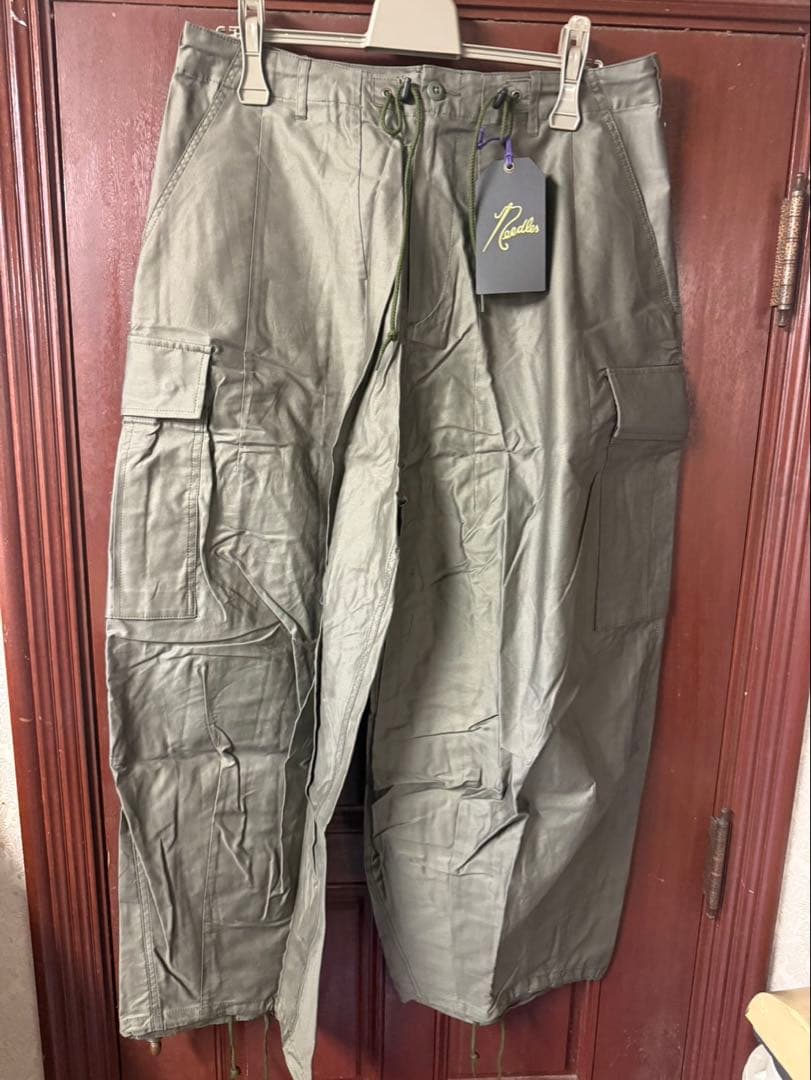 ニードルス カーゴパンツ オリーブグリーン